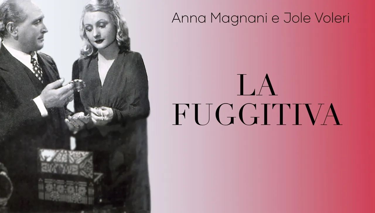 Locandina d’epoca del film Il vagabondo (1941) con Anna Magnani e Jole Voleri, pellicola girata negli studi Fert di Torino e ambientata in atmosfera melodrammatica