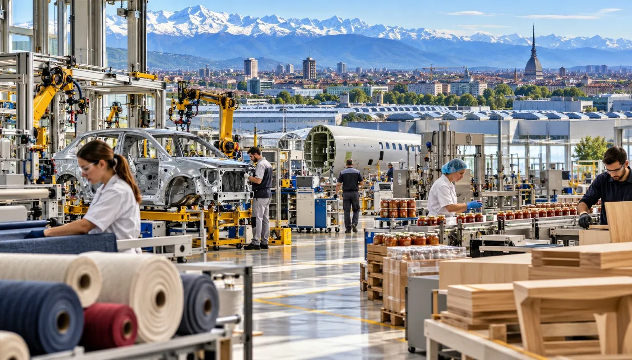 L’industria piemontese accelera: produzione a +2,8%, ma l’estero resta l’incognita